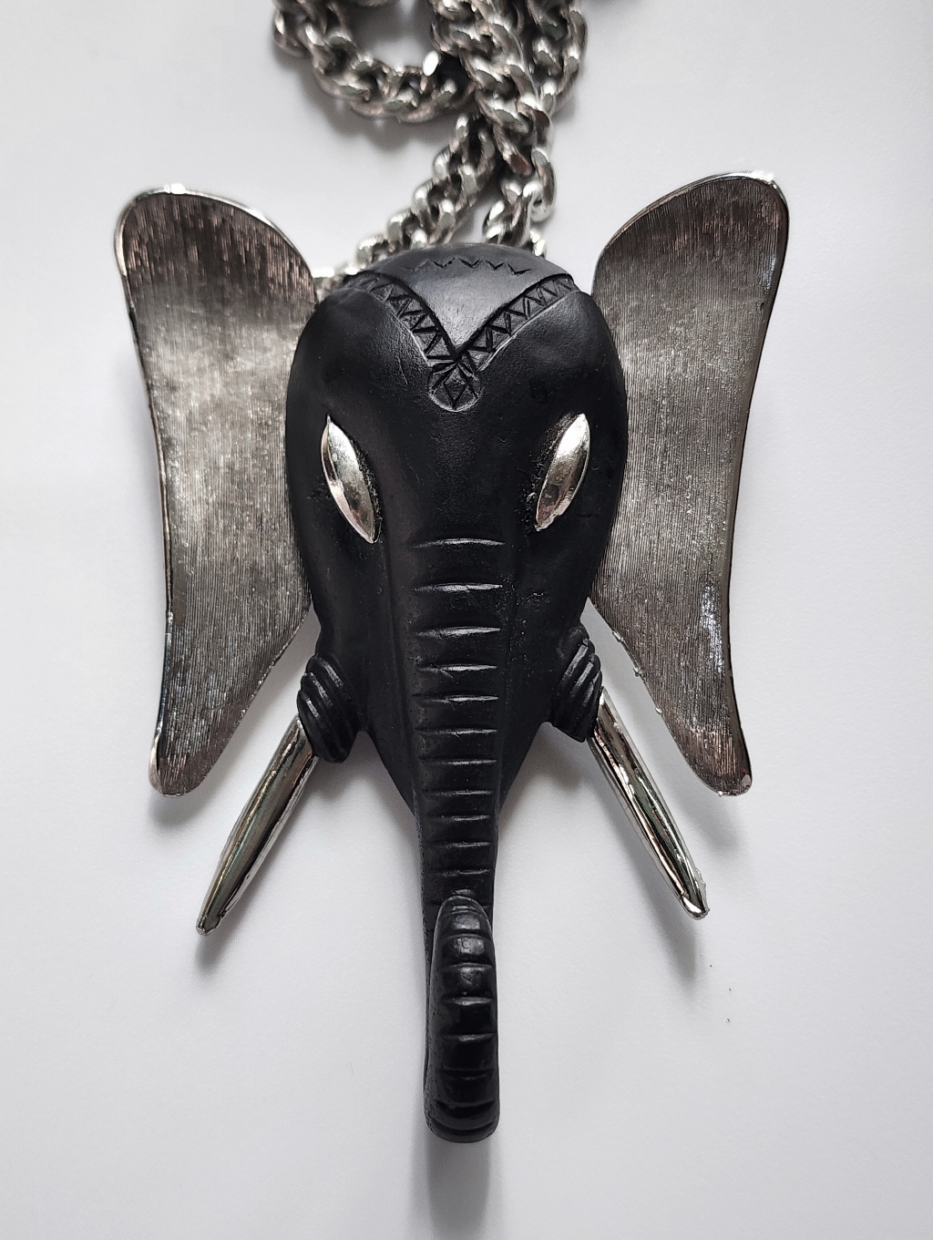 Huge Vintage Elephant Pendant